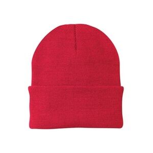 NWOT Red Cuffed Beanie
